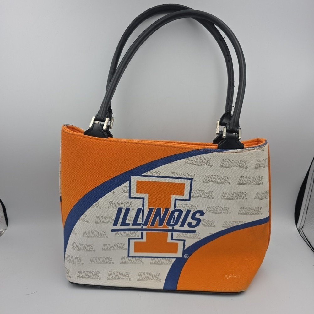 Genuine Jenkins University of Illinois Fighting Illini Logo Purse 12"by9"